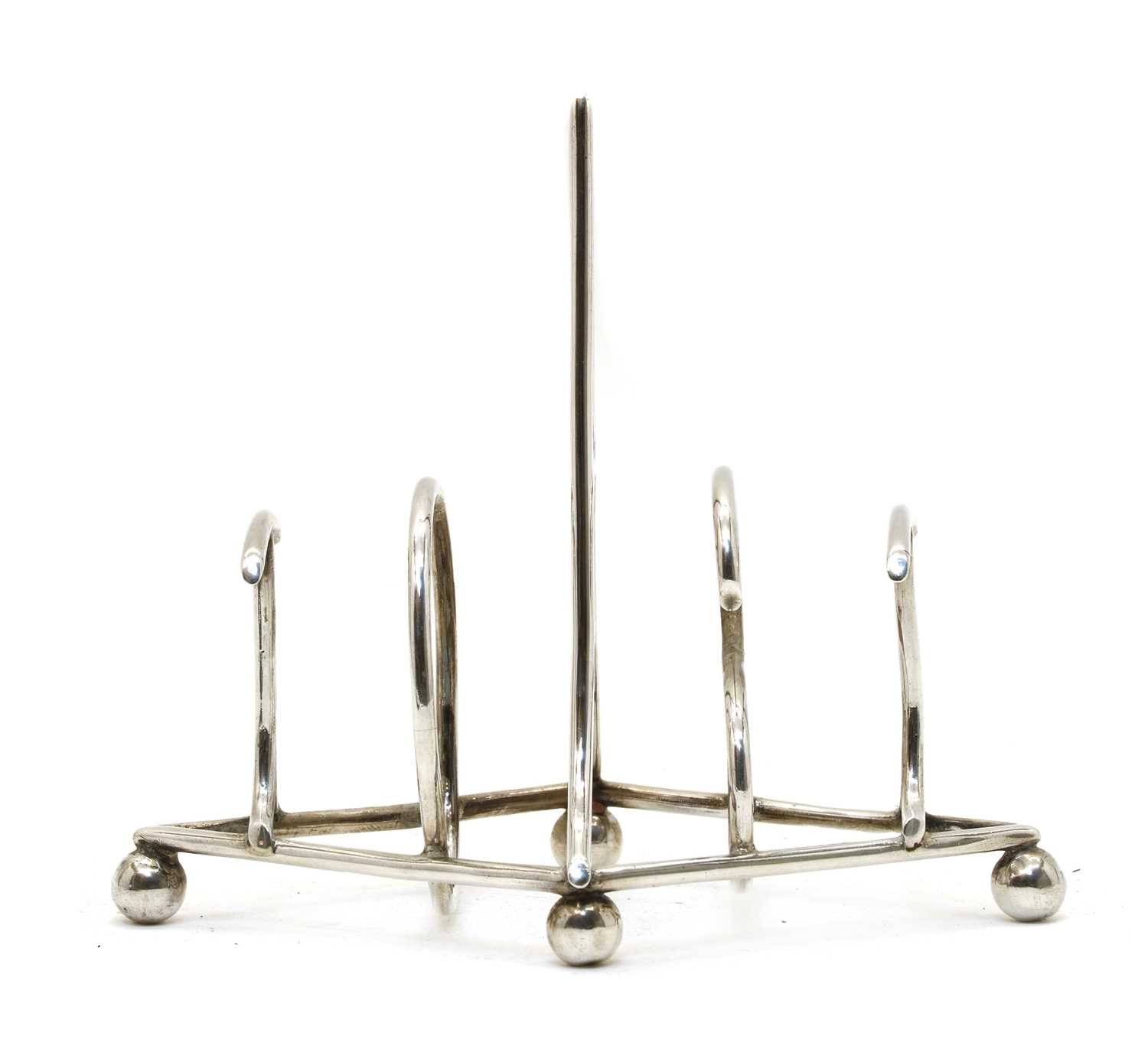 A novelty silver toast rack, - Image 4 of 4