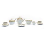 A Regency New Hall porcelain teaset,