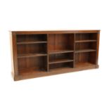 A 19th century mahogany open dwarf bookcase