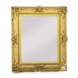 A 19th century gilt gesso frame,