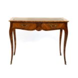 A French Louis XV kingwood bureau plat,