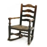 18th century elm child's rocking chair