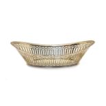 A late Victorian silver basket,