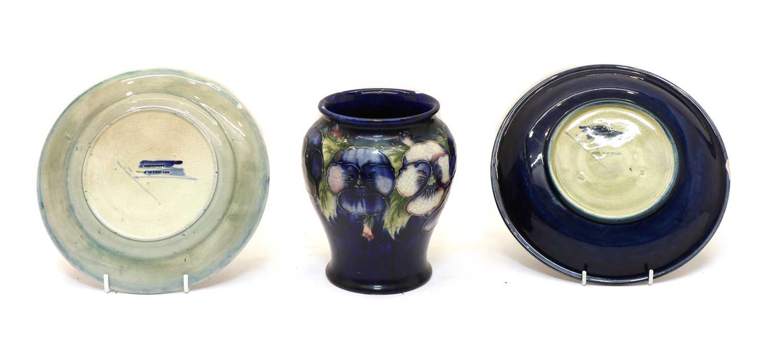 Three items of Moorcroft pottery, - Image 2 of 3