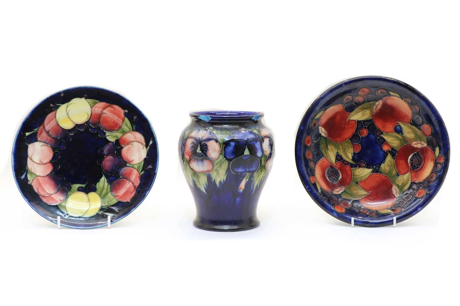 Three items of Moorcroft pottery,