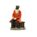 A rare miniature Royal Doulton Chelsea pensioner figure