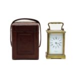 Benson & Sons brass cased carriage clock,