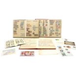 Three bound albums of stamps,