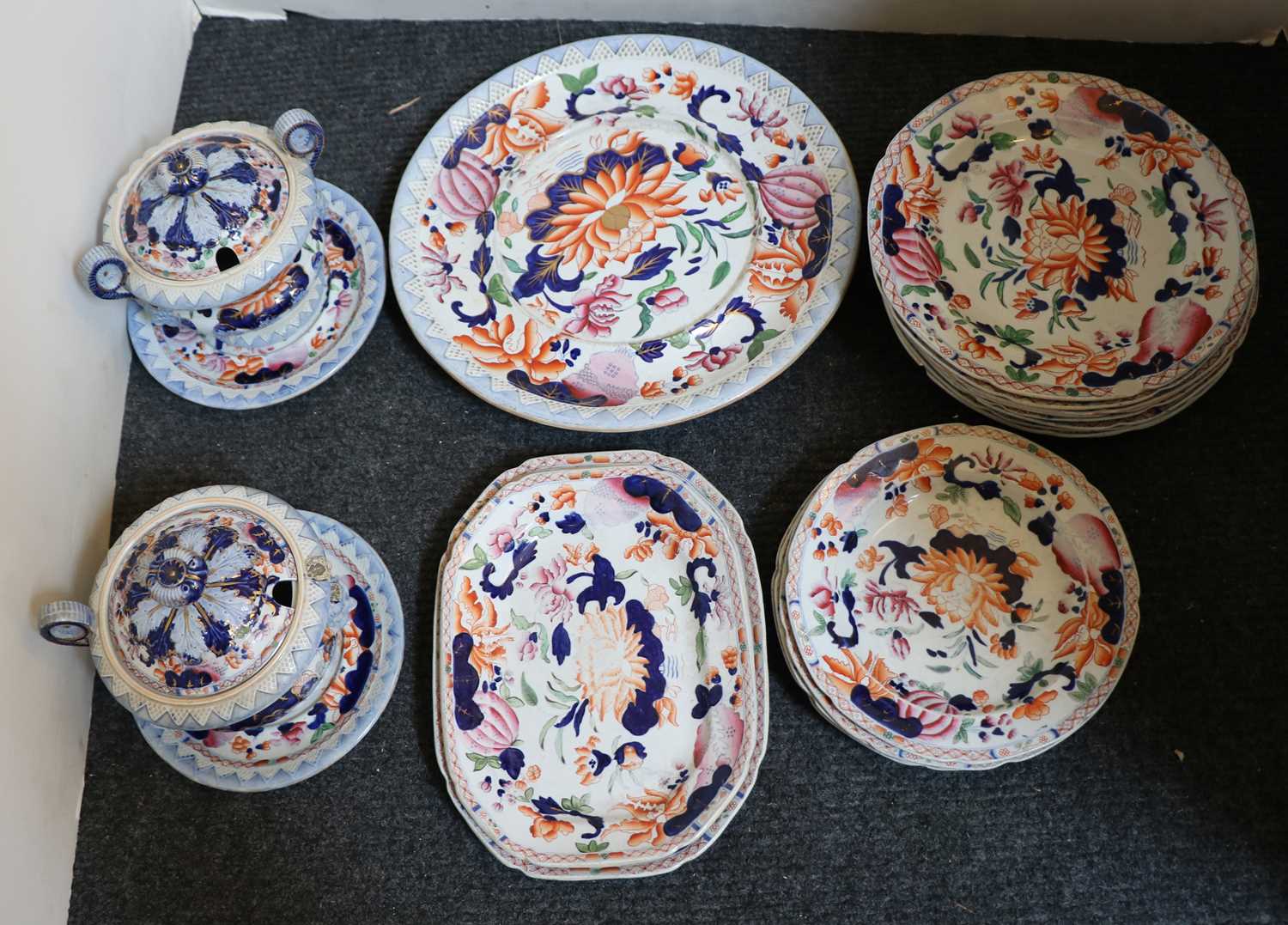 A quantity of early 19th century Ironstone dinnerware - Image 3 of 3