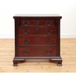 A George III mahogany bachelor's chest,