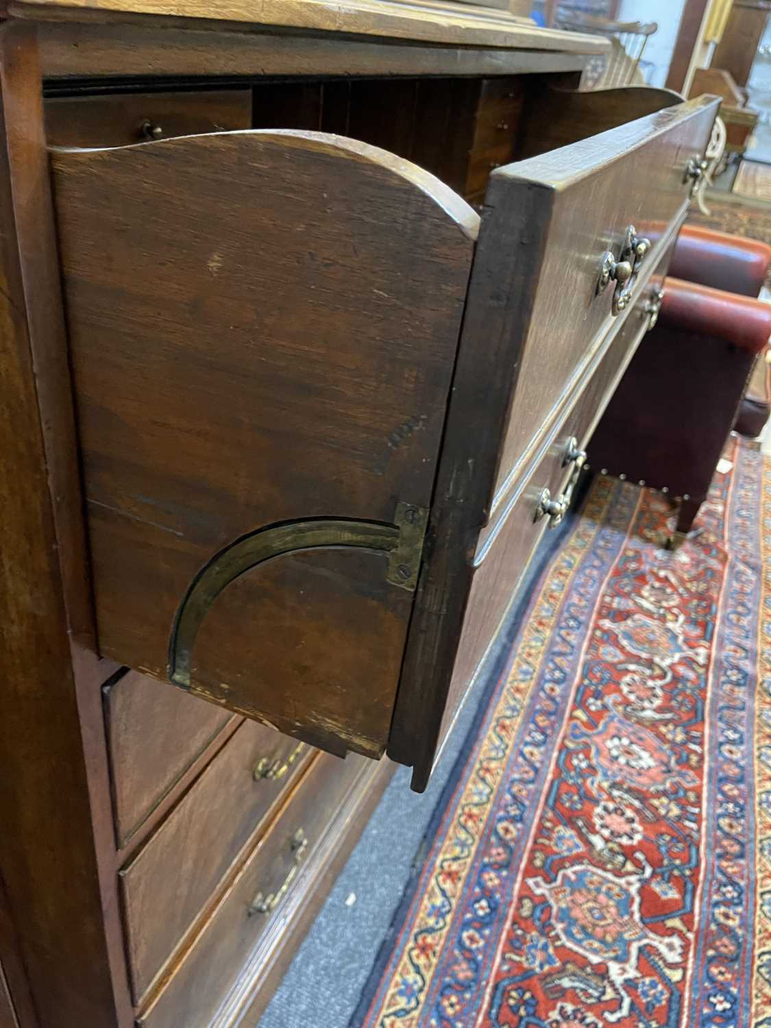 A George III mahogany secretaire breakfront bookcase, - Image 29 of 43