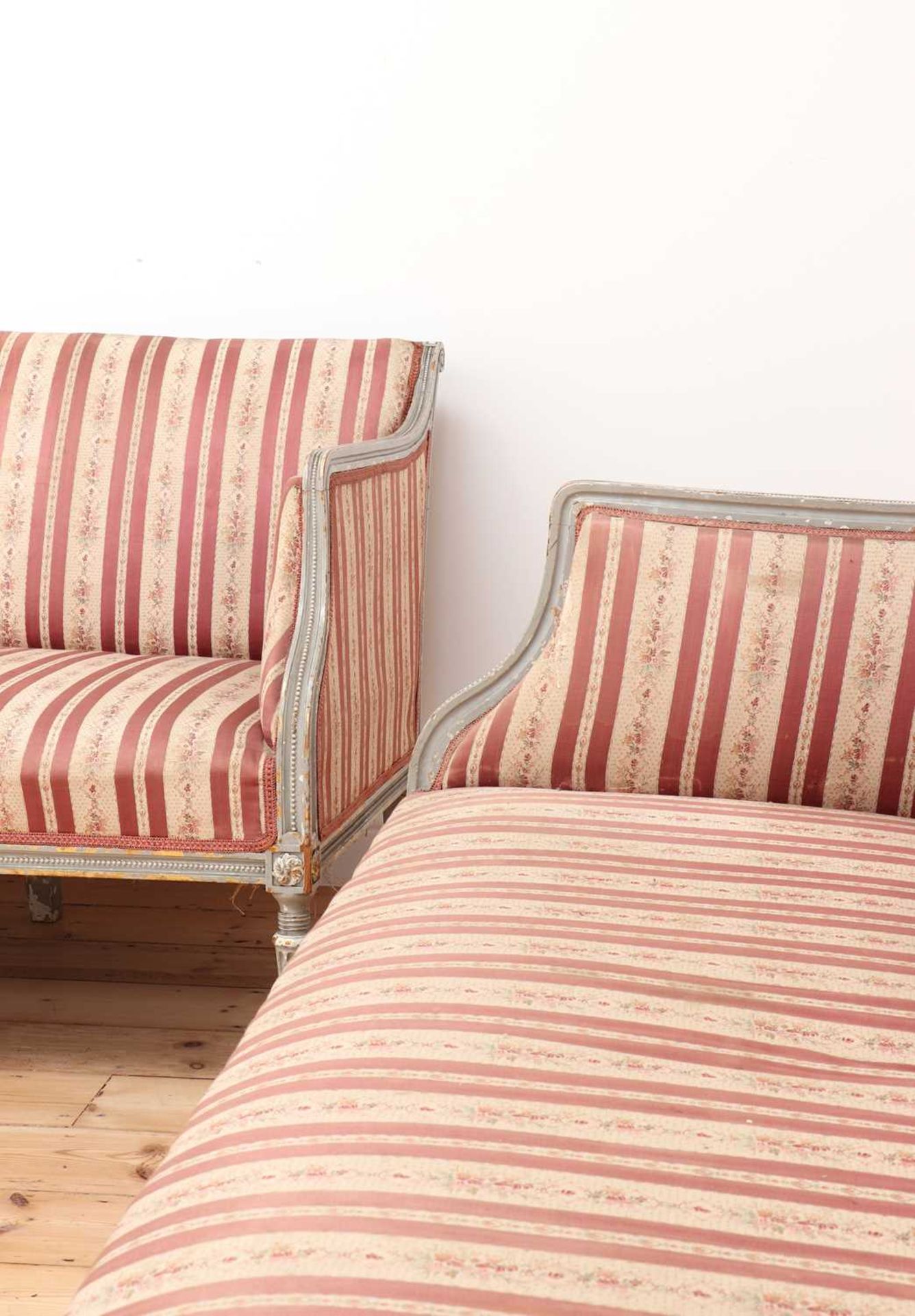 A pair of George III settees, - Image 7 of 61