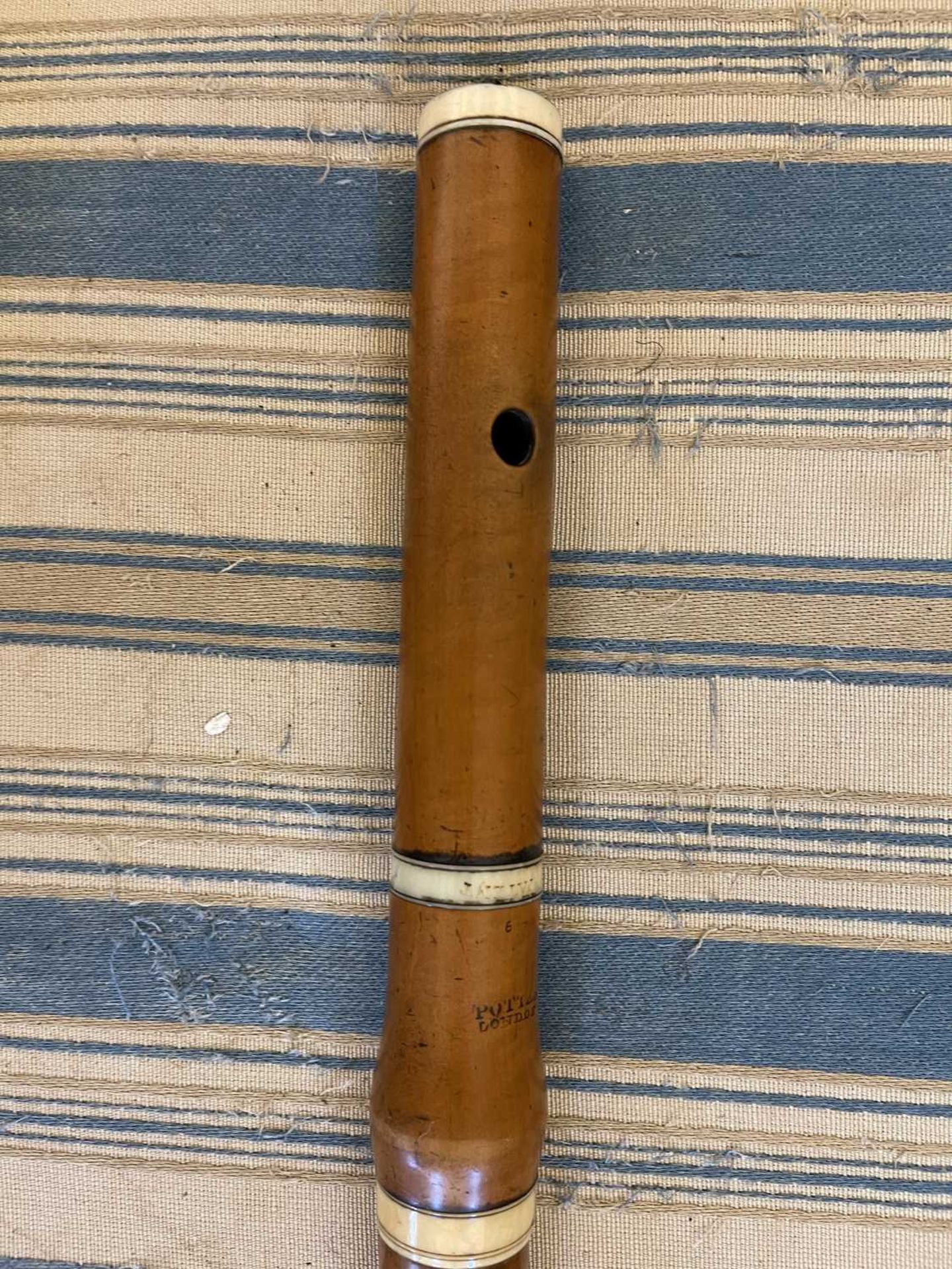 A boxwood and ivory flute, - Image 5 of 20