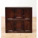 An oak cupboard,