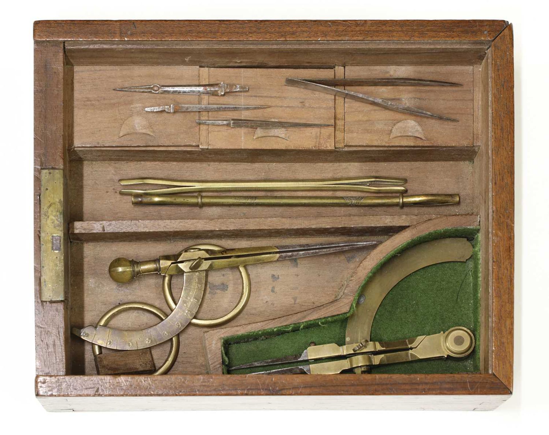 A French brass draughtsman's set, - Image 6 of 6