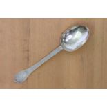 A late 17th century silver trefid spoon,