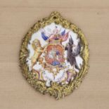 An Anti-Gallican Society enamel badge,