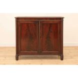 A Regency mahogany side cabinet,