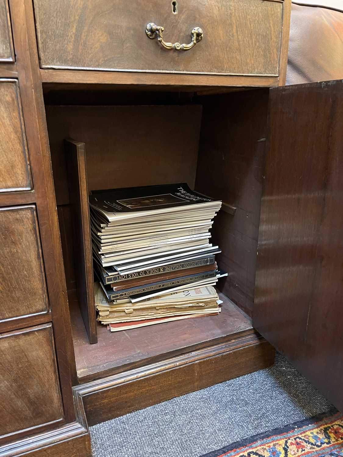 A George III mahogany secretaire breakfront bookcase, - Image 40 of 43