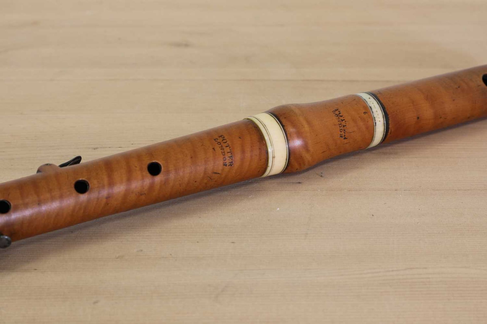 A boxwood and ivory flute, - Image 4 of 20