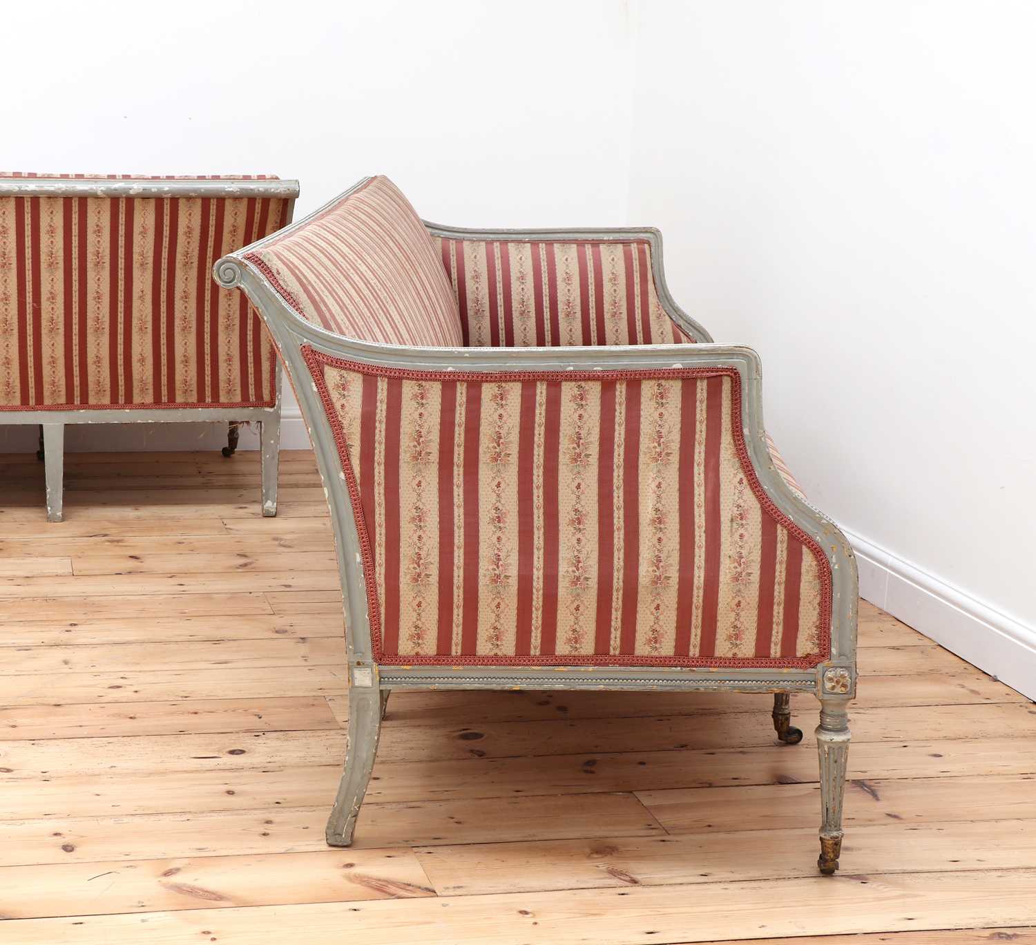 A pair of George III settees, - Image 4 of 61