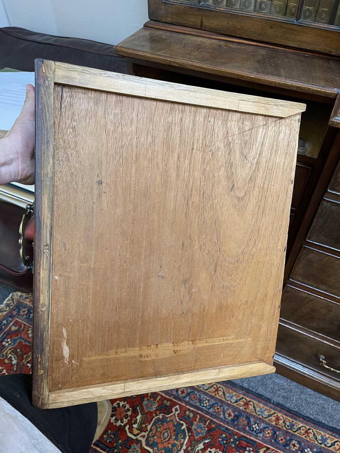 A George III mahogany secretaire breakfront bookcase, - Image 31 of 43