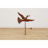 A copper weathervane by Karen Green,