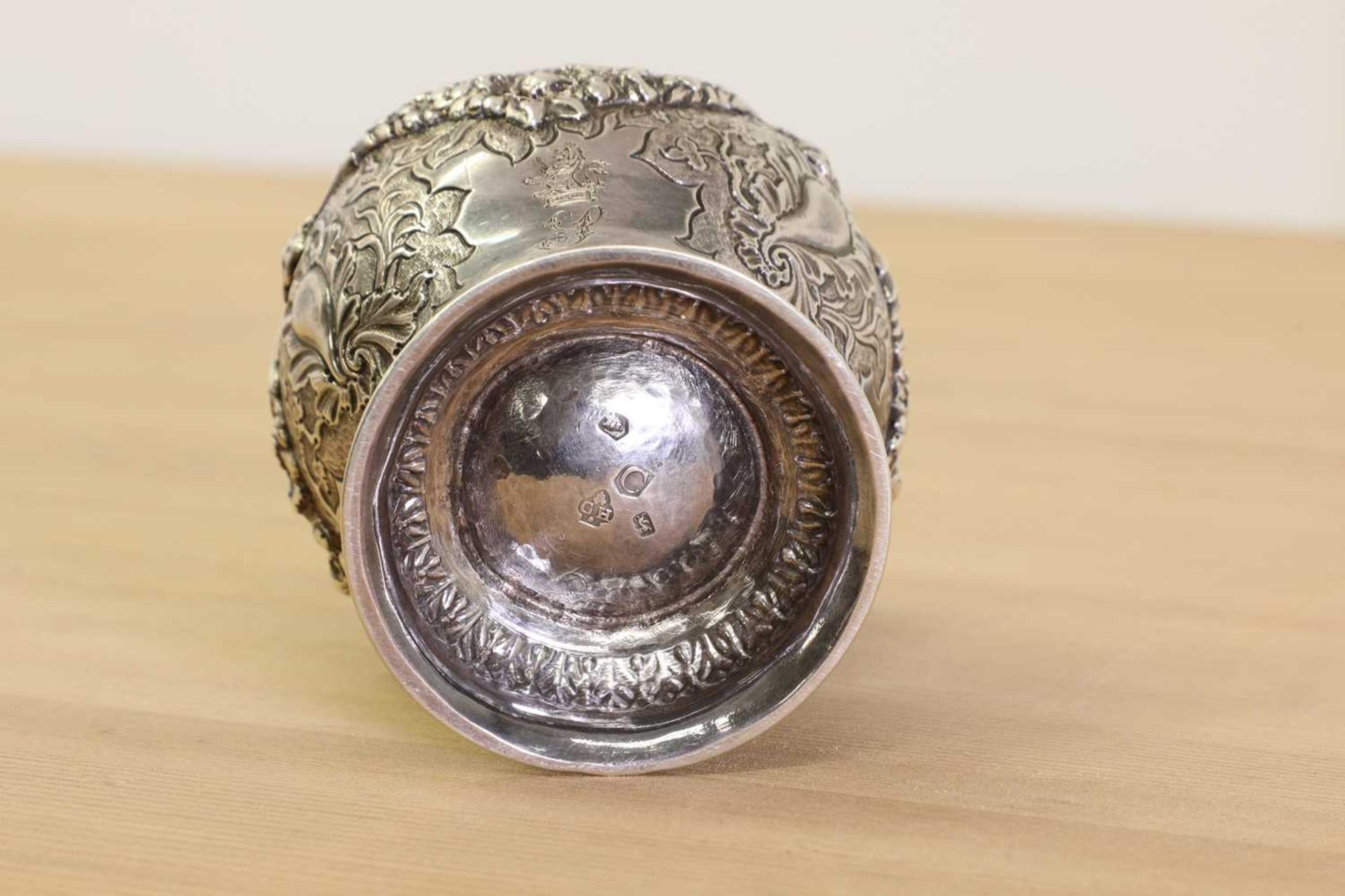 A George II silver tea canister, - Image 4 of 8