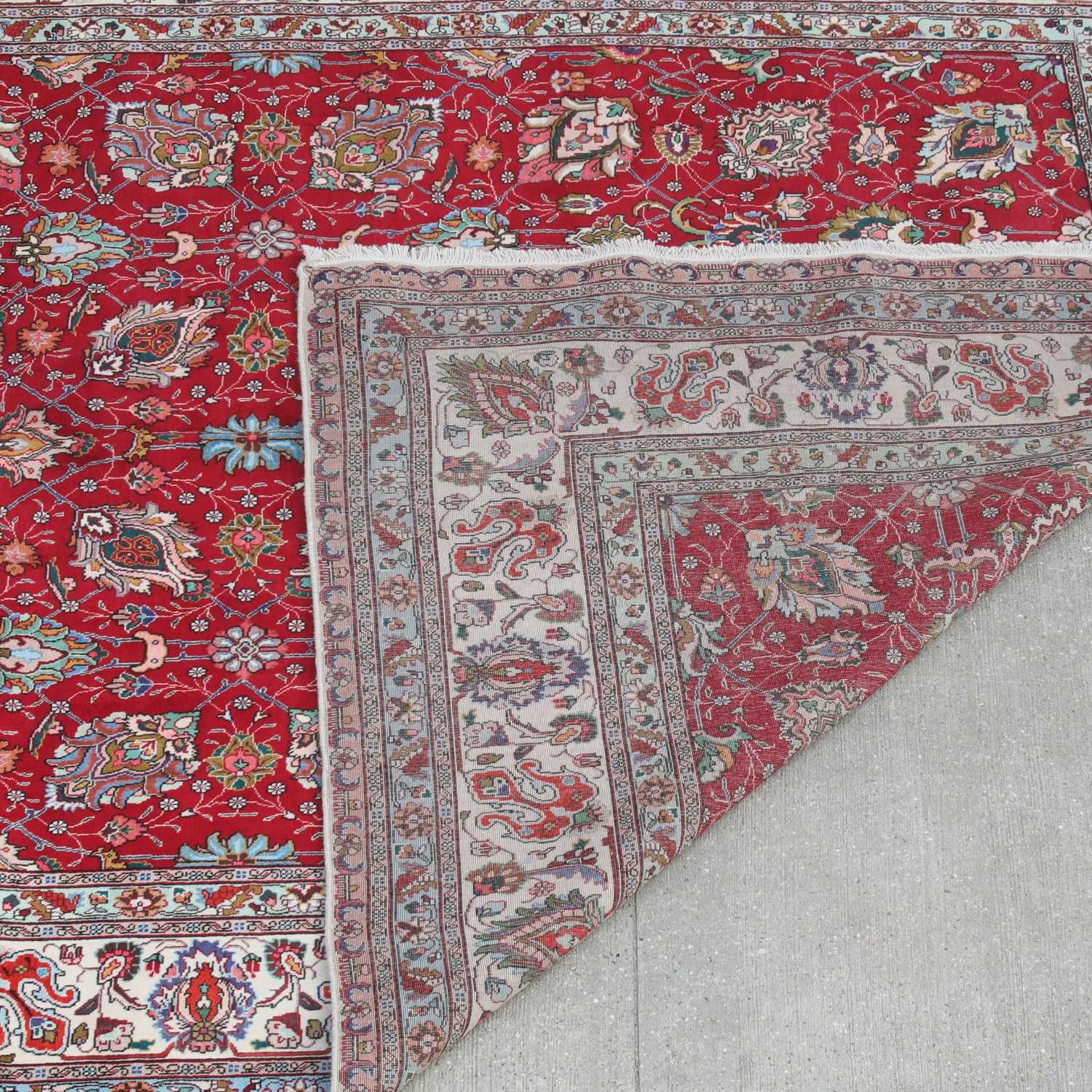 A Persian wool carpet, - Bild 4 aus 4