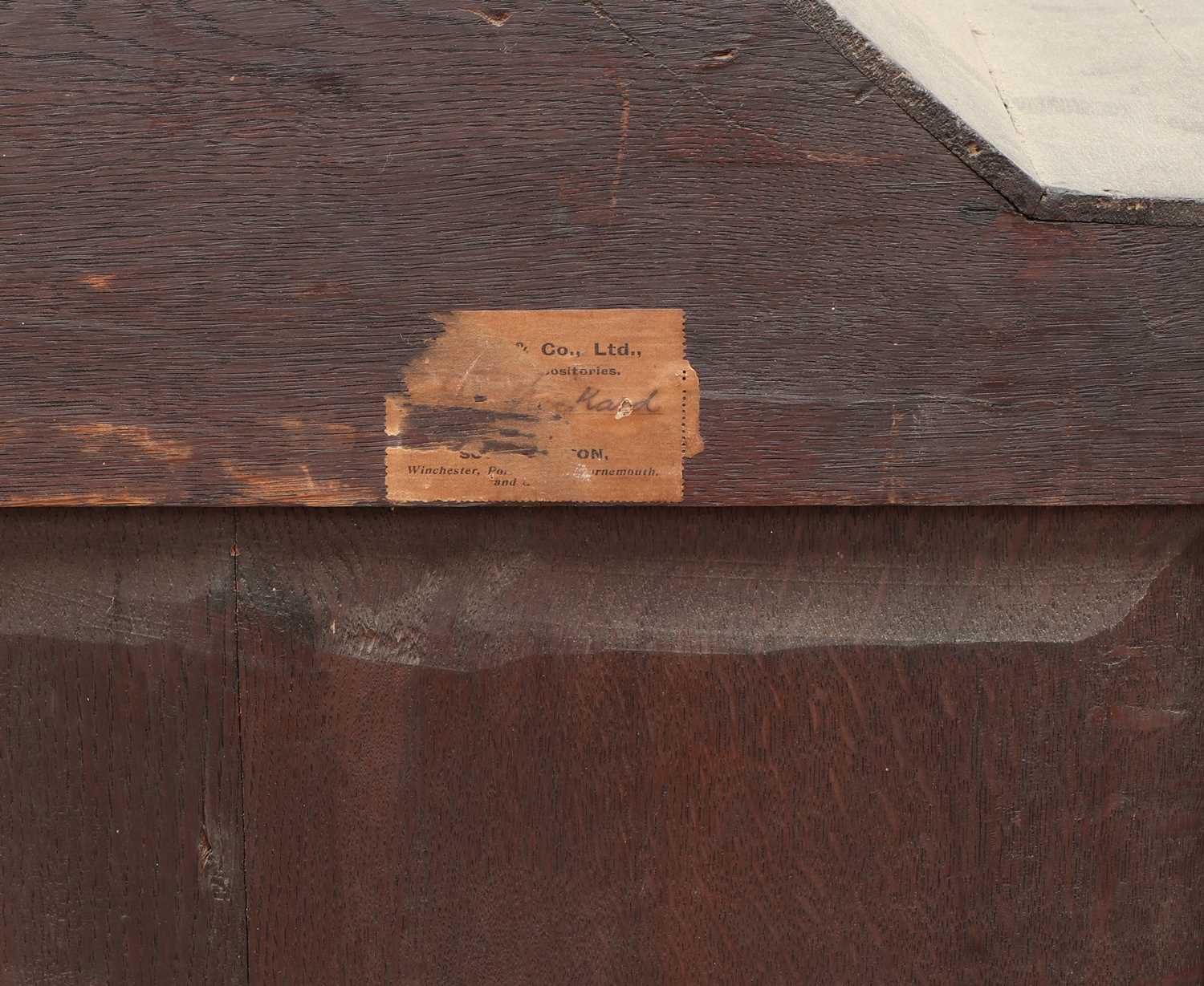 A Dutch marquetry cabinet on chest, - Image 9 of 10