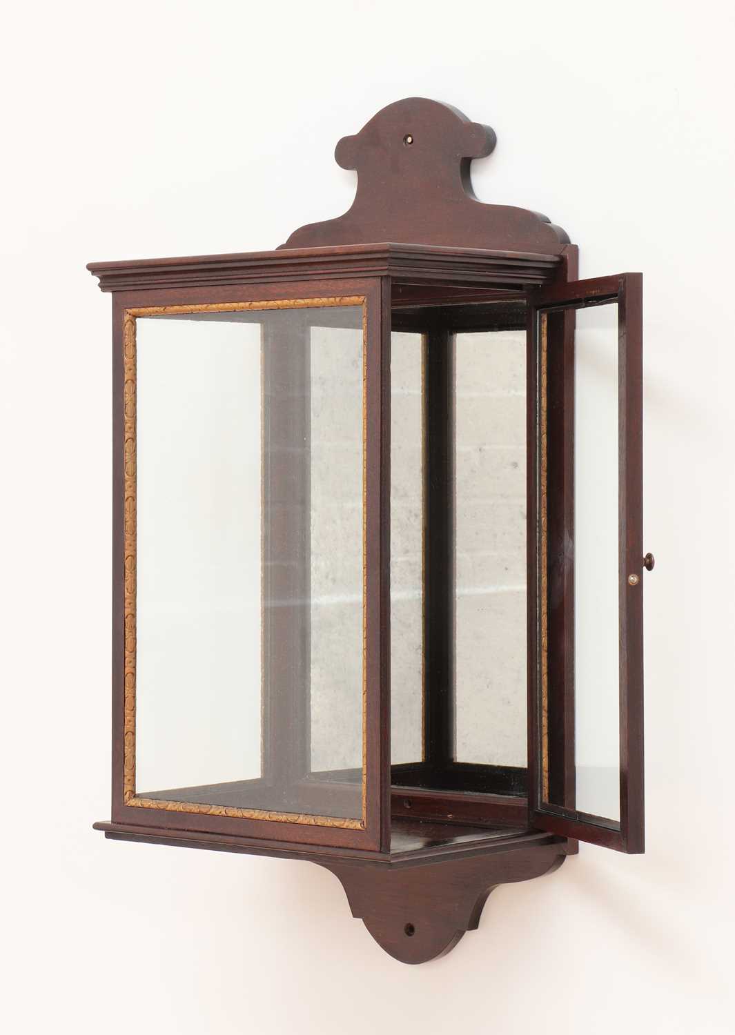 A George II-style mahogany and parcel-gilt wall lantern, - Image 3 of 5