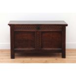 A small oak coffer,