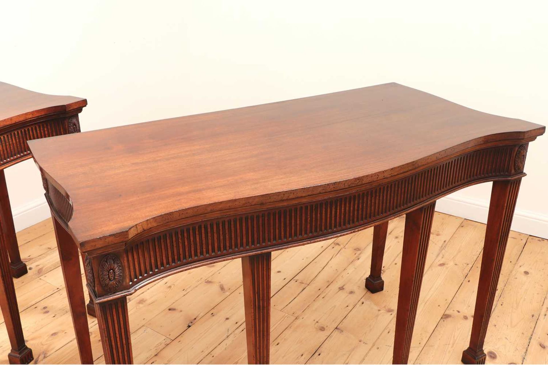 A pair of mahogany console tables, - Image 6 of 10