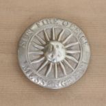 A Victorian silver Sun Fire Office fireman's badge,