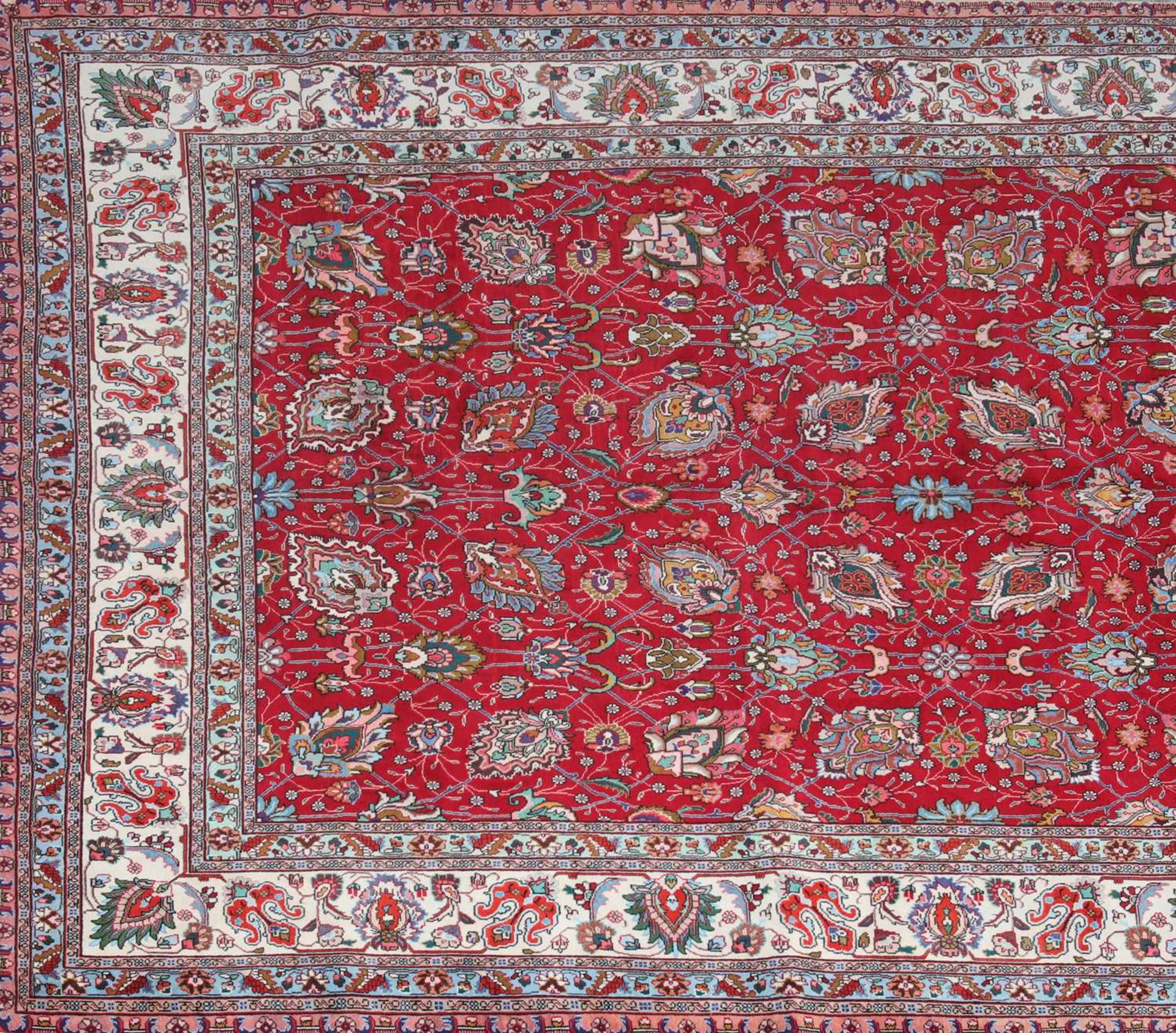 A Persian wool carpet, - Bild 3 aus 4