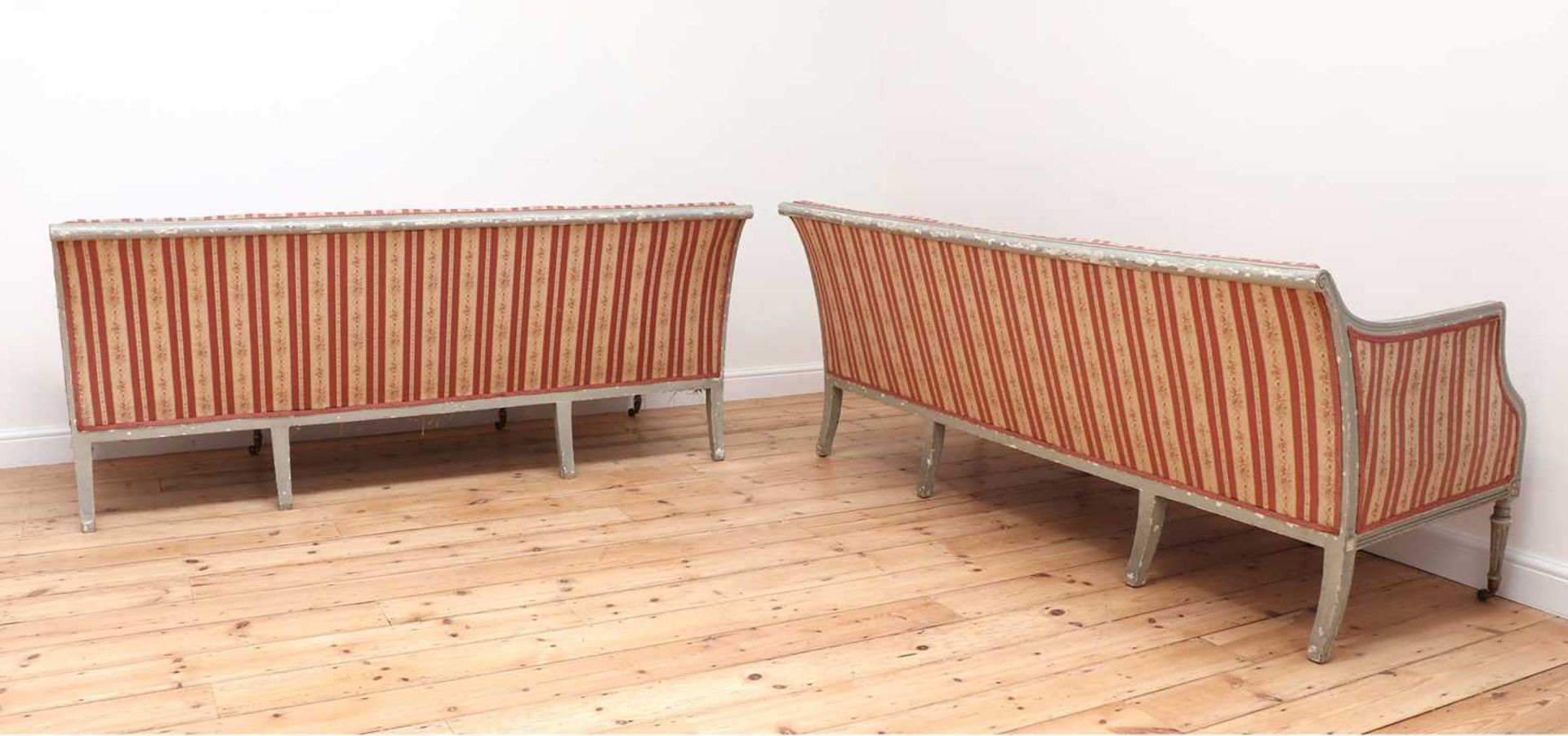 A pair of George III settees, - Image 3 of 61