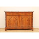 A mahogany side cabinet,