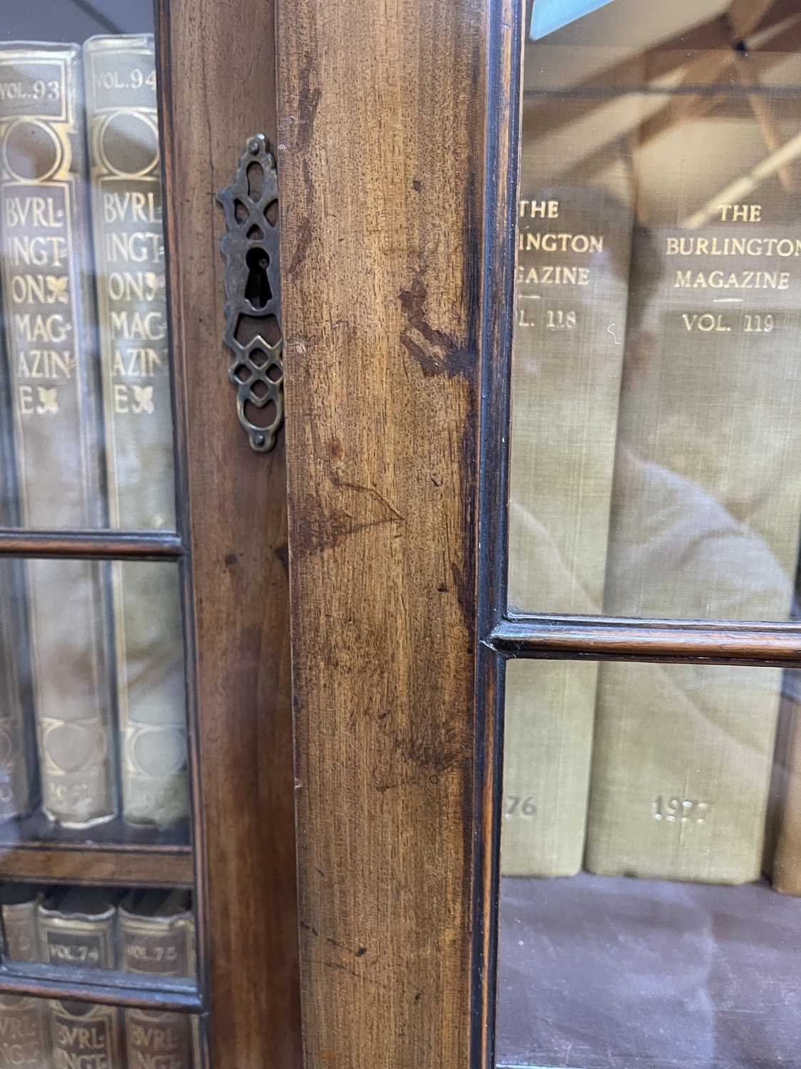 A George III mahogany secretaire breakfront bookcase, - Image 10 of 43