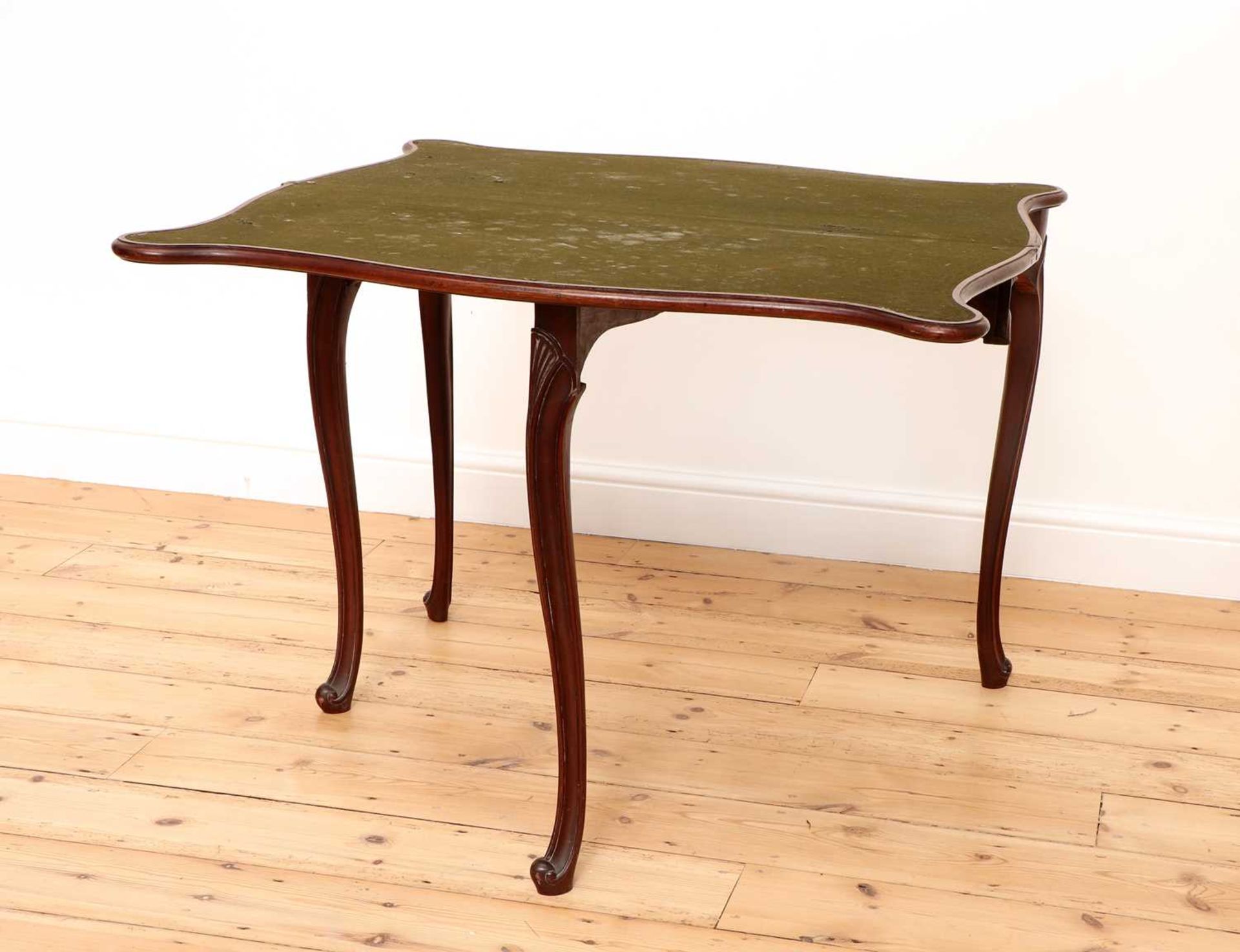 A George III Hepplewhite period mahogany card table, - Image 2 of 6