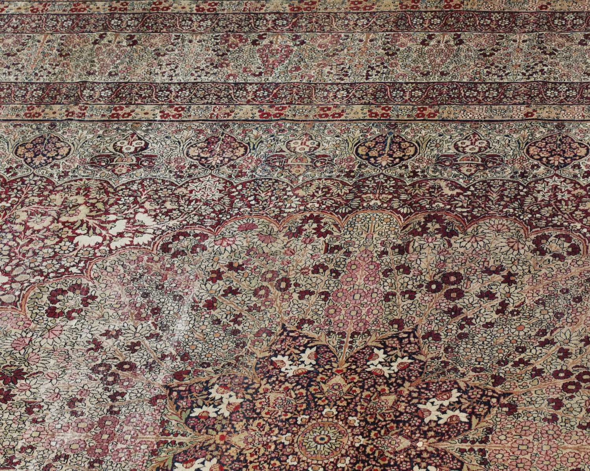 A rare antique Persian Laver carpet, - Image 12 of 13