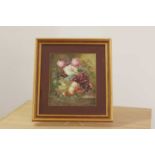 A Derby-type porcelain plaque,