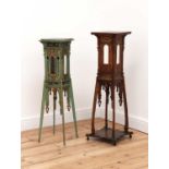 Two Continental Art Nouveau stands,