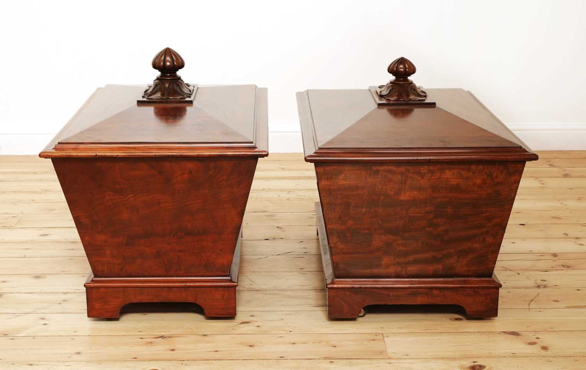A near pair of mahogany wine coolers, - Image 4 of 10