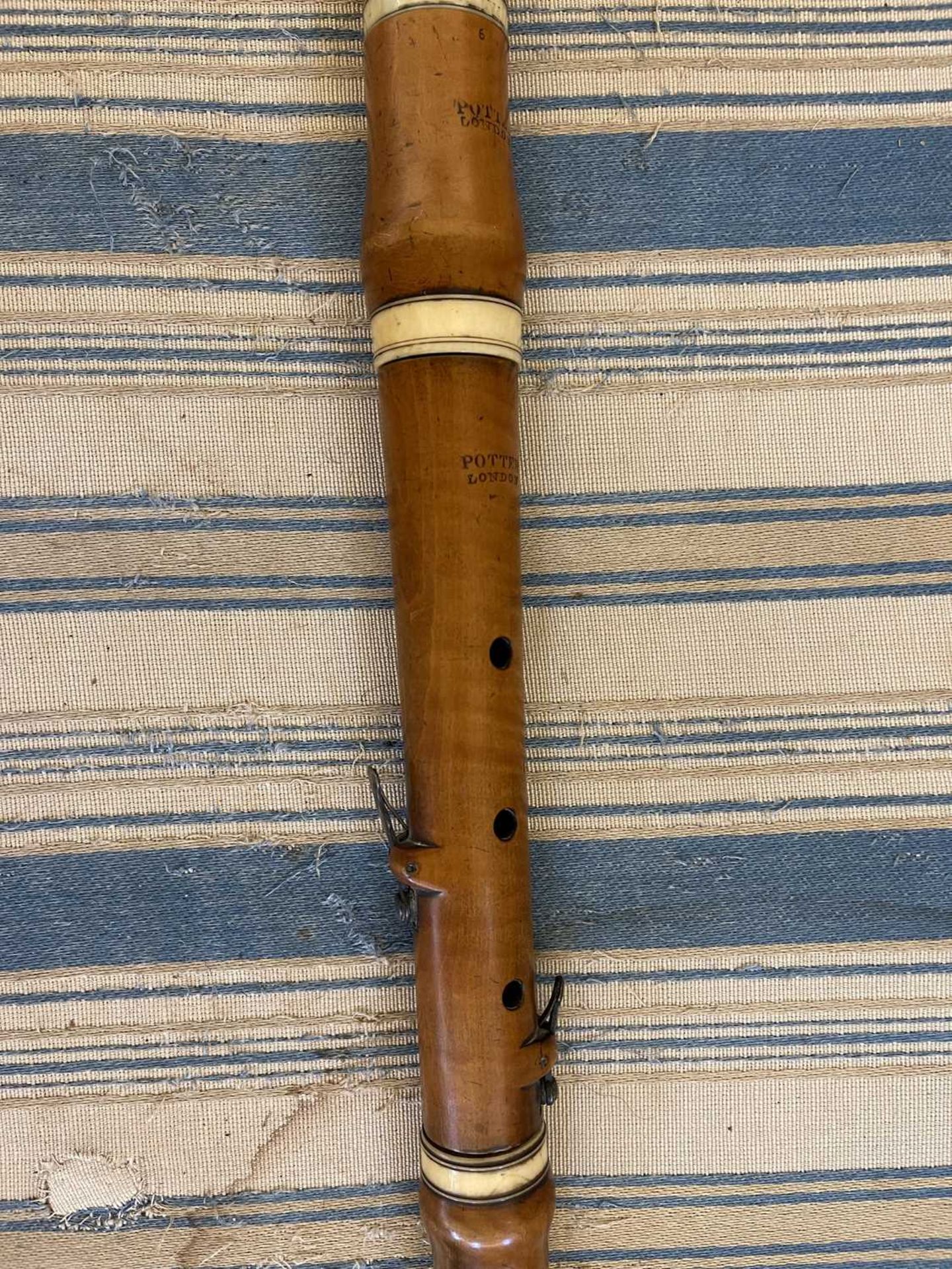 A boxwood and ivory flute, - Image 19 of 20