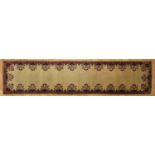 A Persian wool runner,