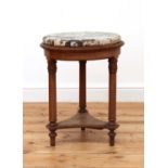 A French marble-topped occasional table,