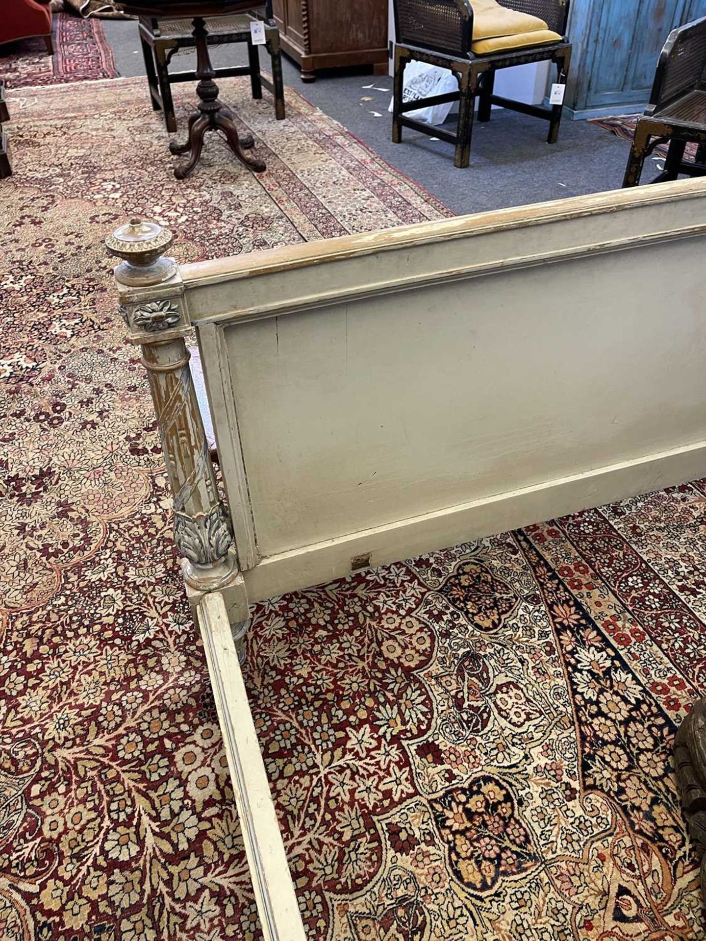 A French Louis XVI-style painted double bed, - Image 12 of 24