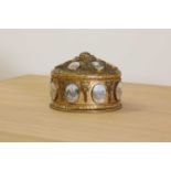 A French grand tour gilt metal casket,