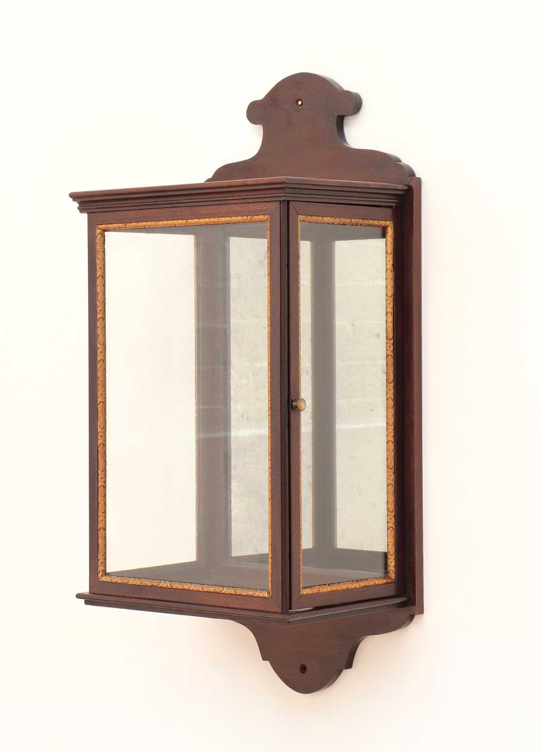 A George II-style mahogany and parcel-gilt wall lantern, - Image 2 of 5