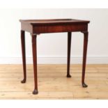 A George II mahogany silver table,